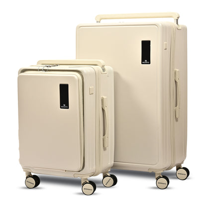 Movato Bizz Trolley Bag - Set of 2 (Cabin + Large)