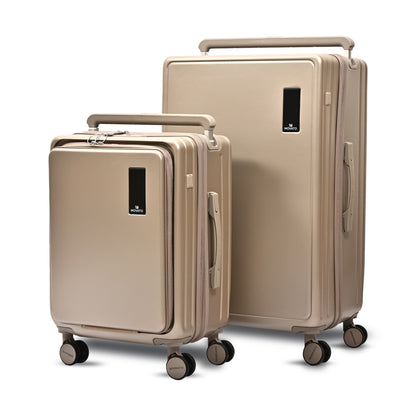 Movato Bizz Trolley Bag - Set of 2 (Cabin + Large)