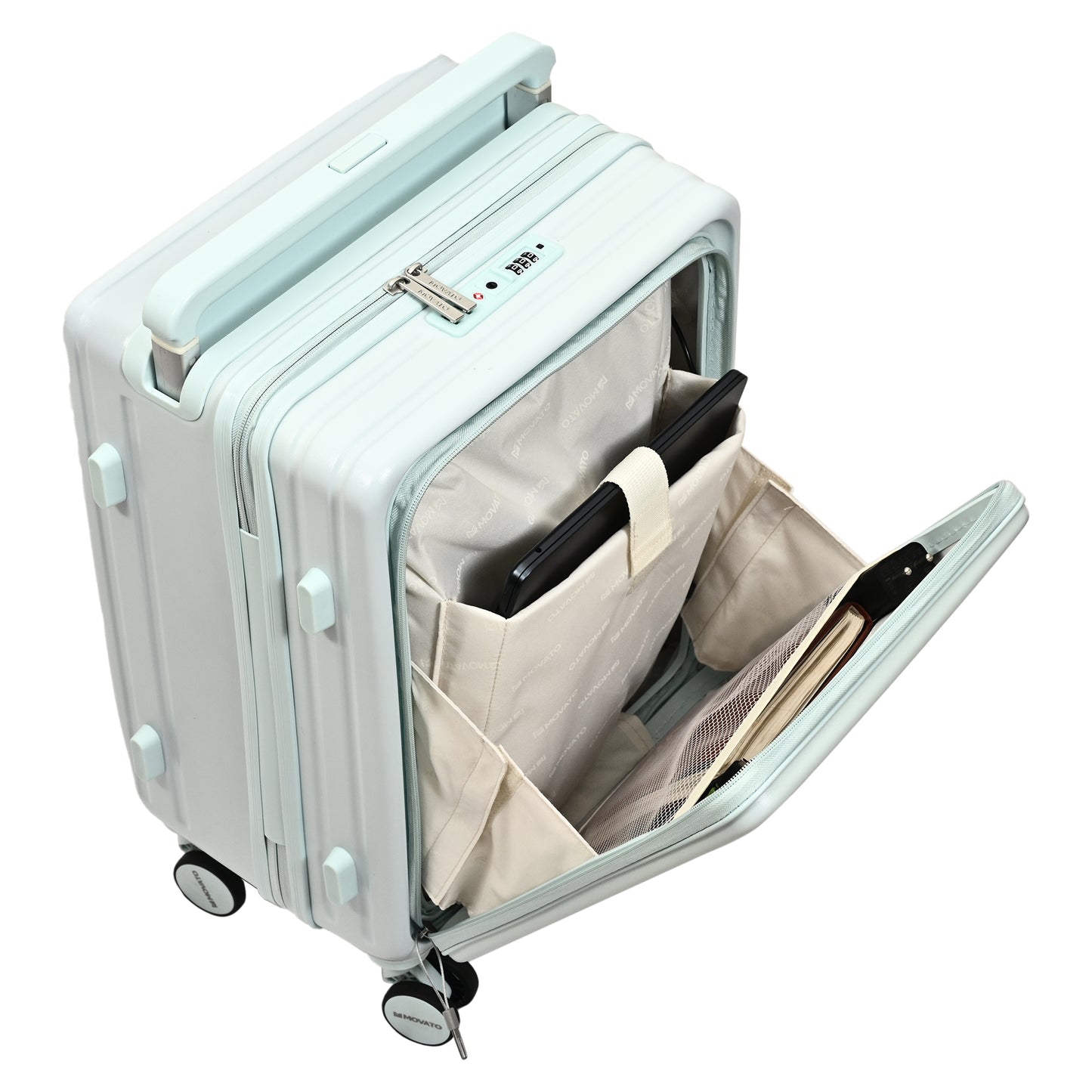 Movato Bizz Trolley Bag - Set of 2 (Cabin + Large)