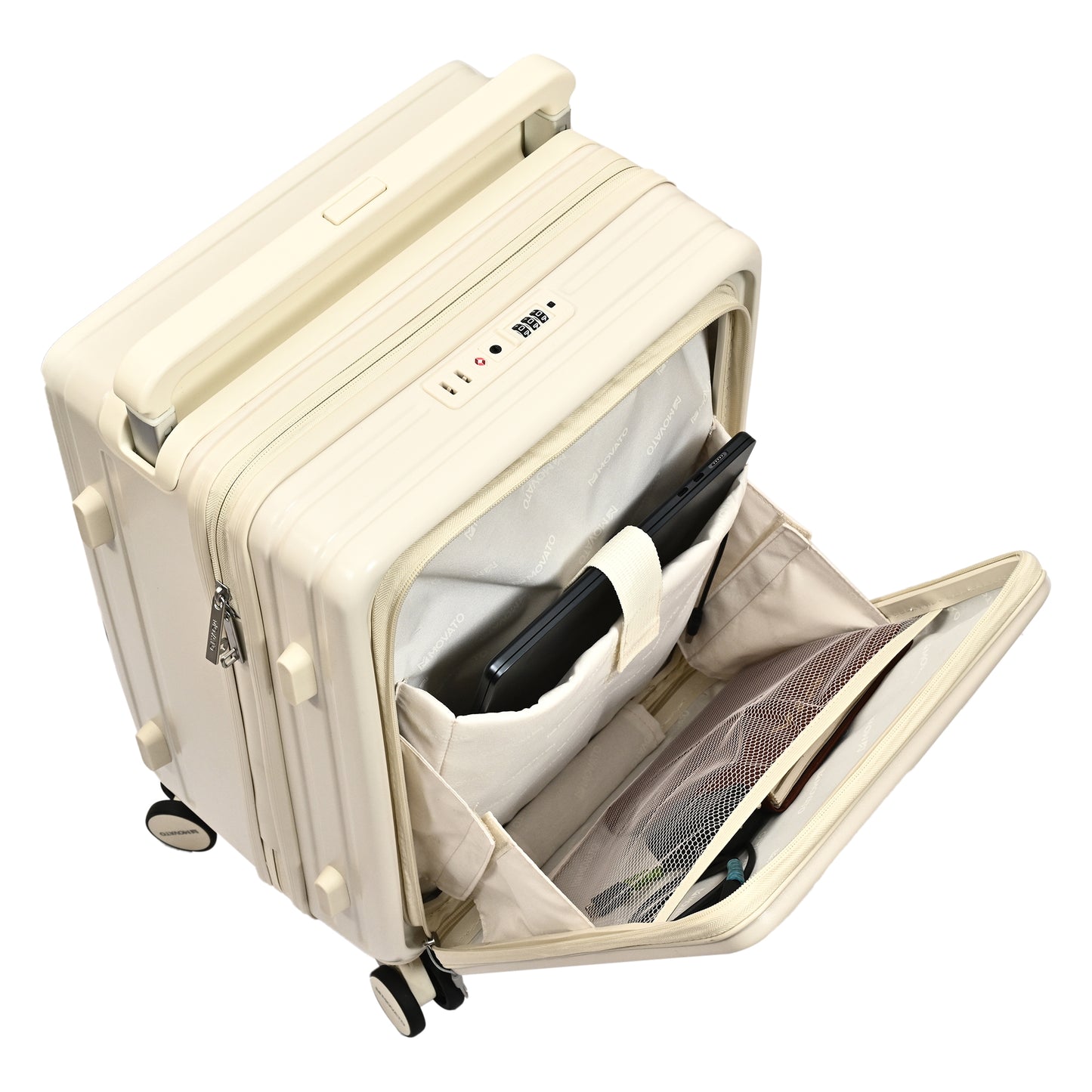 Movato Bizz Trolley Bag - Set of 2 (Cabin + Large)