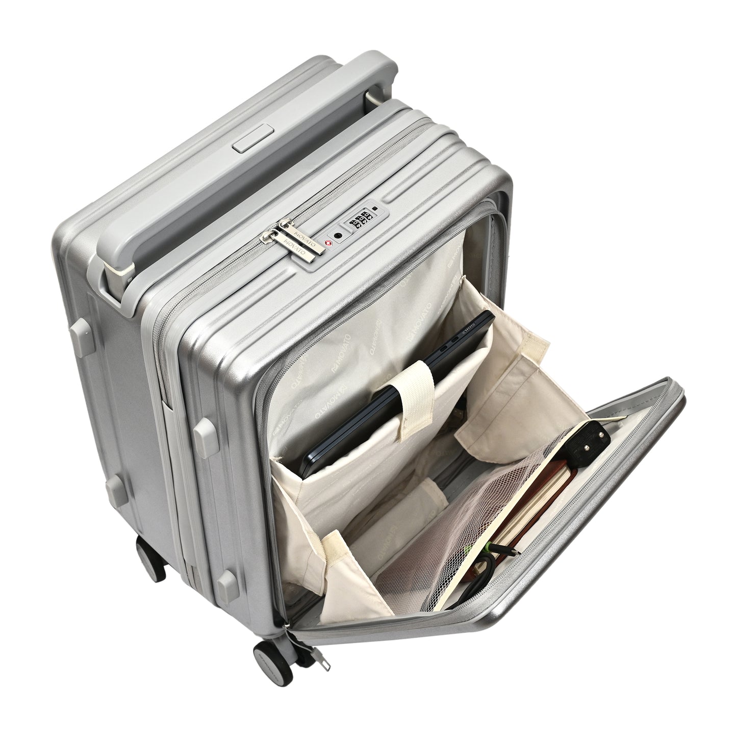 Movato Bizz Trolley Bag - Set of 2 (Cabin + Large)