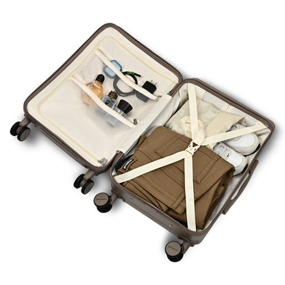 Movato Bizz Trolley Bag - Set of 2 (Cabin + Large)