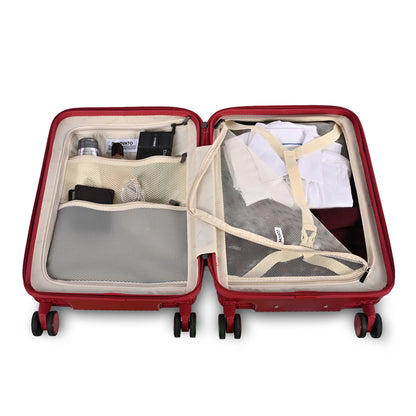 Movato Denver Trolley Bag - Set of 3 - (Cabin + Medium + Large)