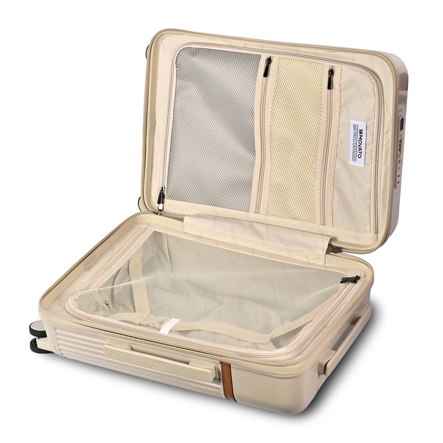 Movato Denver Trolley Bag - Set of 3 - (Cabin + Medium + Large)