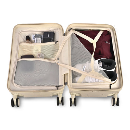 Movato Denver Trolley Bag - Set of 3 - (Cabin + Medium + Large)