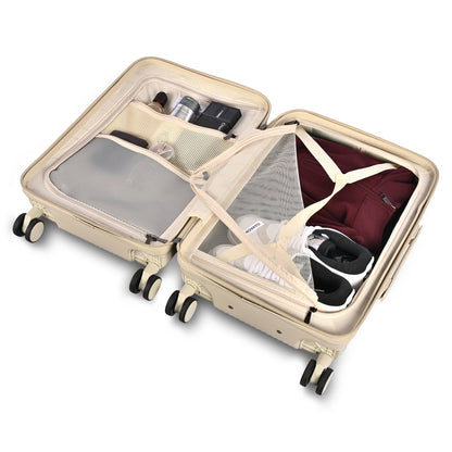Movato Denver Trolley Bag - Set of 3 - (Cabin + Medium + Large)