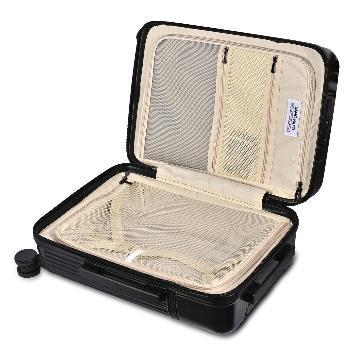 Movato Denver Trolley Bag - Set of 3 - (Cabin + Medium + Large)