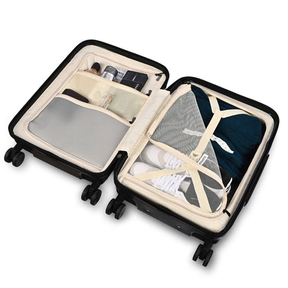 Movato Denver Trolley Bag - Set of 3 - (Cabin + Medium + Large)