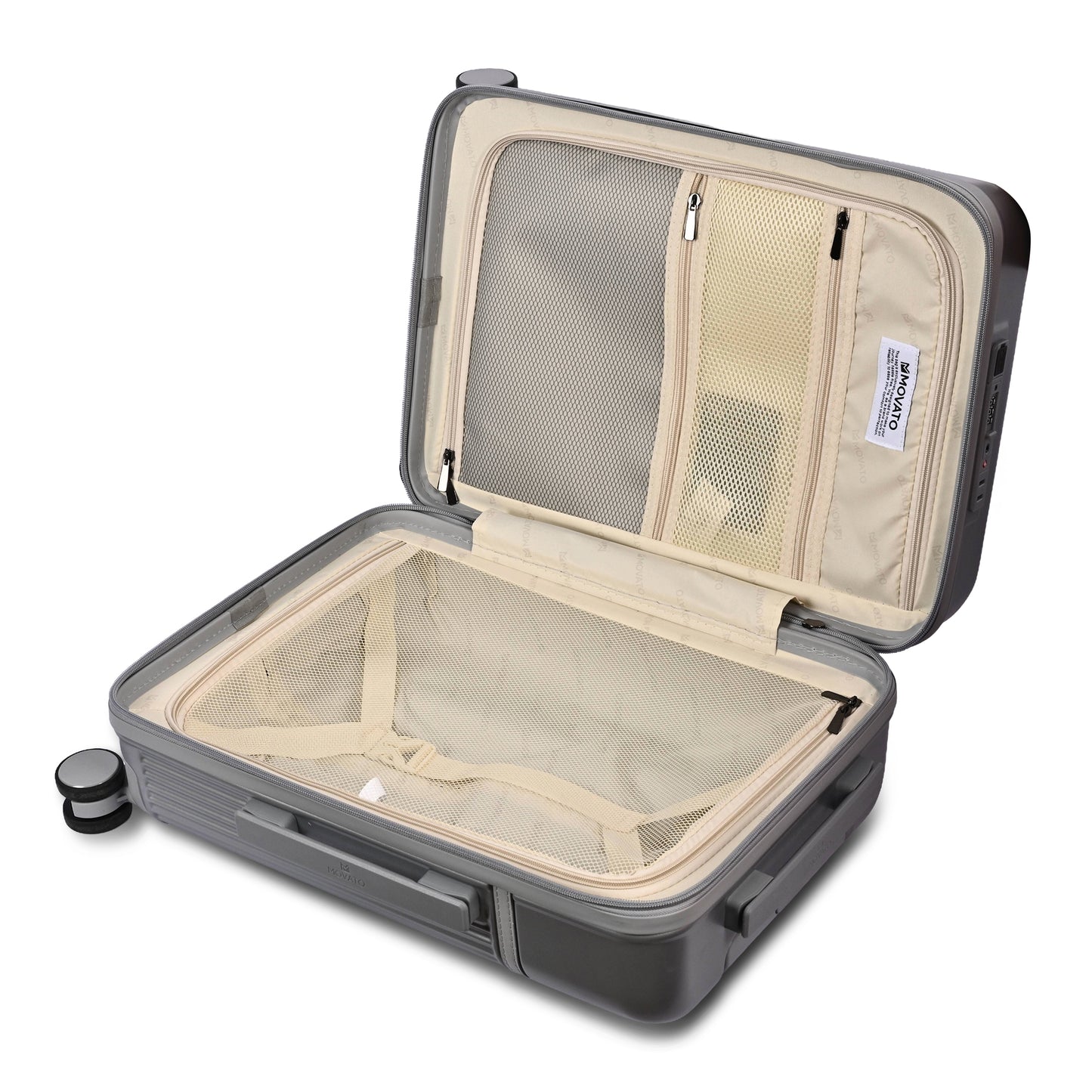 Movato Denver Trolley Bag - Set of 3 - (Cabin + Medium + Large)