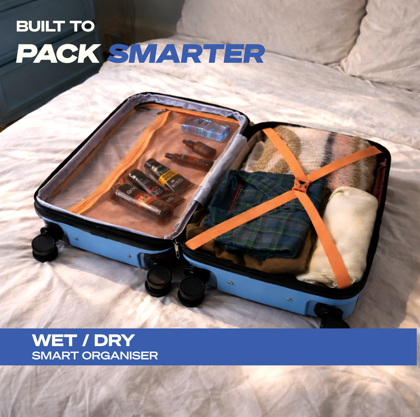 Movato Madison Trolley Bag - Set of 2 (Cabin + Medium)