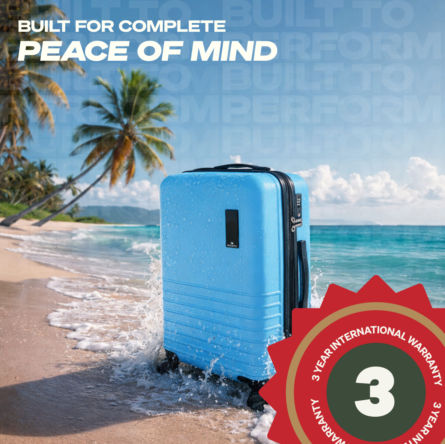 Movato Madison Trolley Bag - Set of 2 (Cabin + Medium)