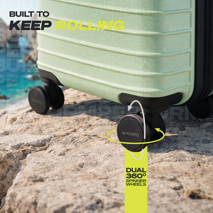 Movato Madison Trolley Bag - Set of 2 (Cabin + Medium)