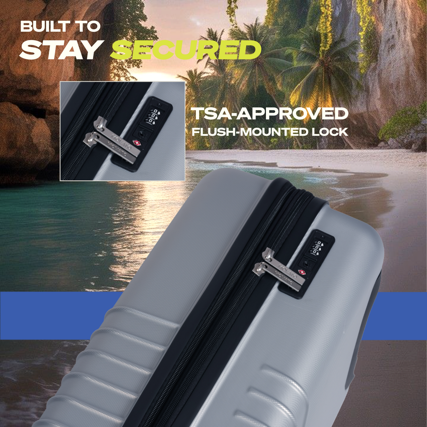 Movato Madison Trolley Bag - Set of 2 (Cabin + Medium)