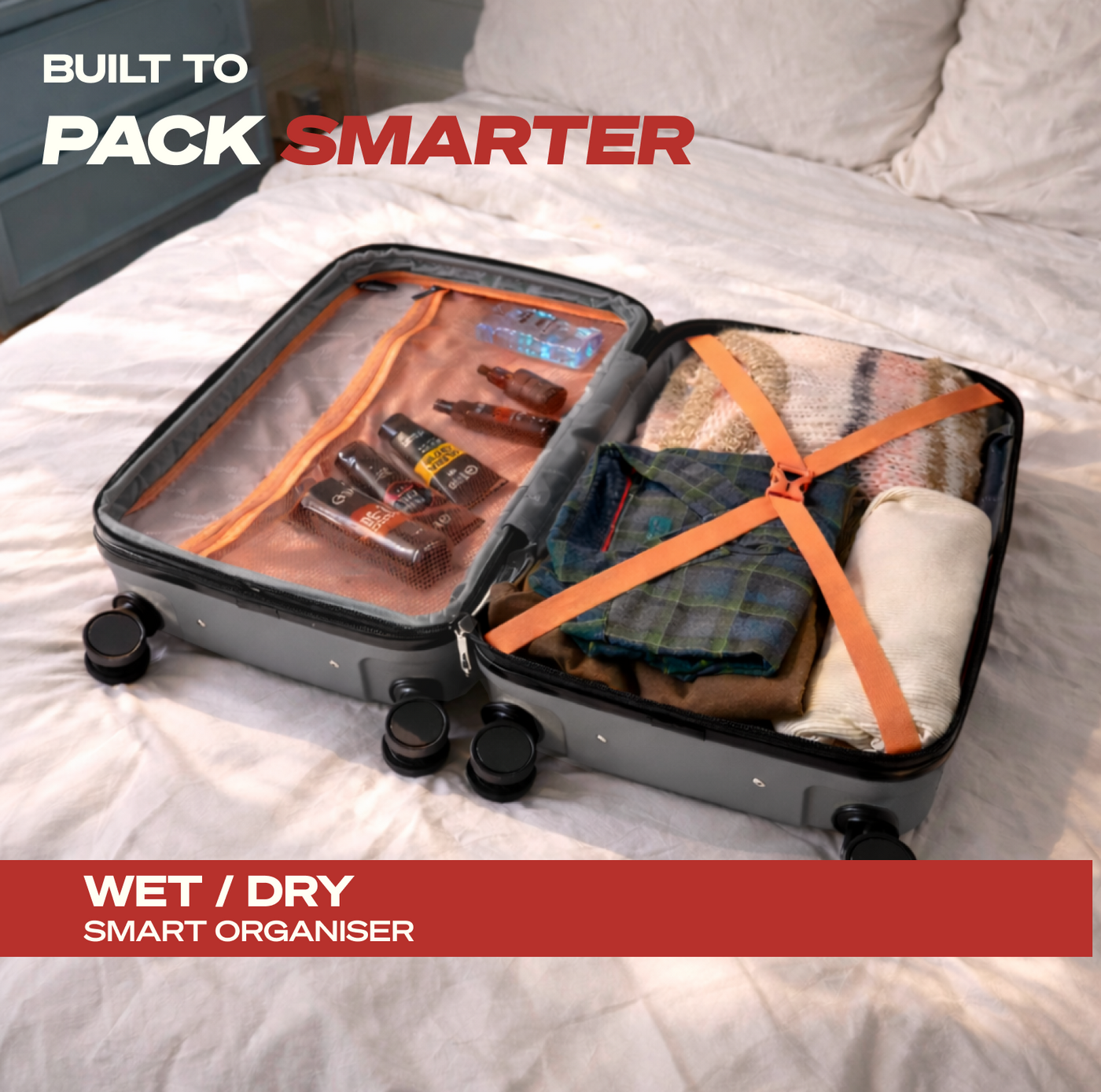 Expandable Storage with Mesh Pocket