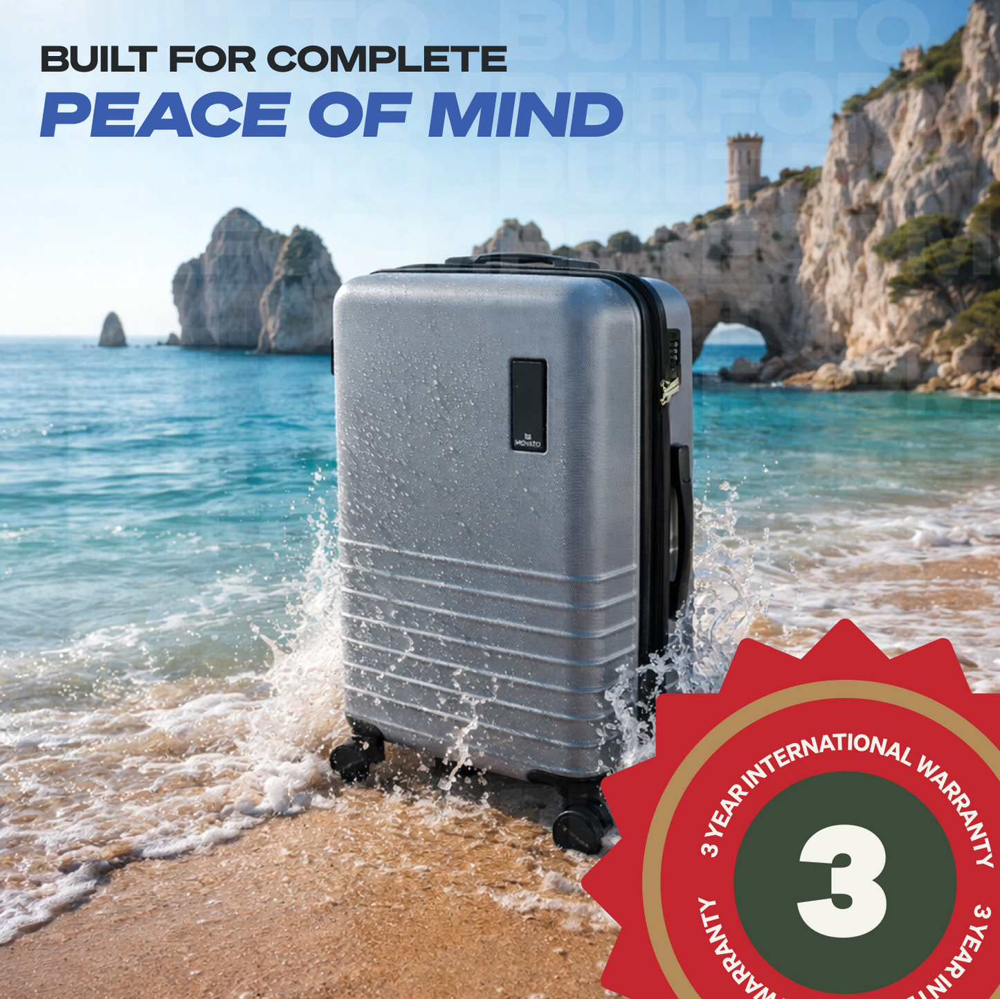 Movato Madison Trolley Bag - Set of 2 (Cabin + Medium)