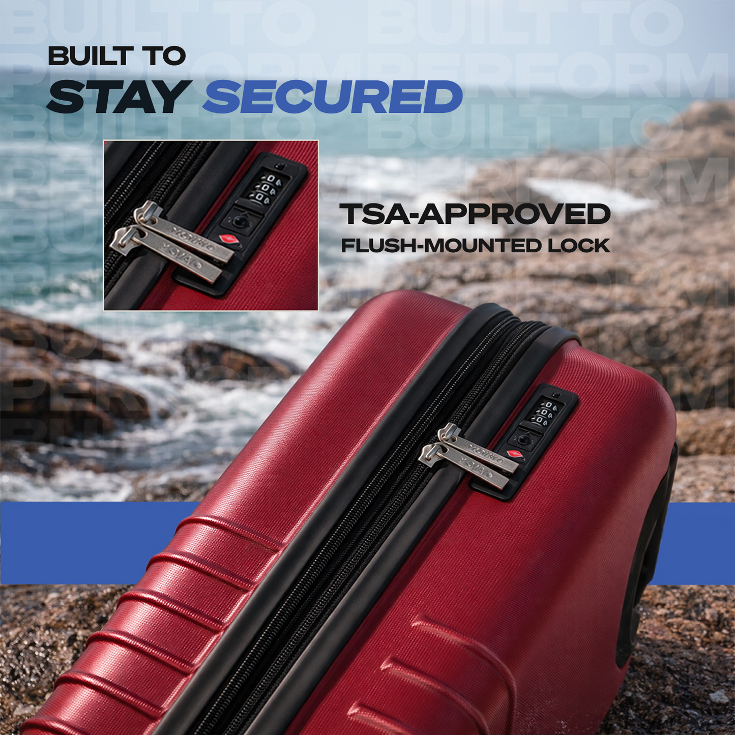 Movato Madison Trolley Bag - Set of 2 (Cabin + Medium)