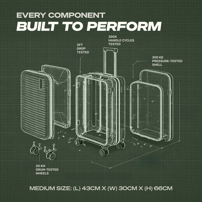 Movato Orlando Trolley Bag - Set of 3