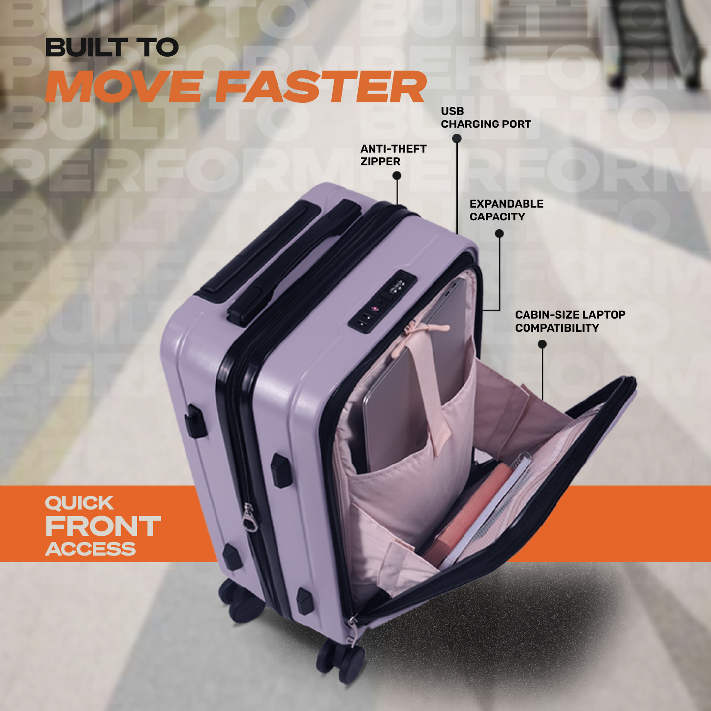 Movato Orlando Trolley Bag - Large (76 cm)