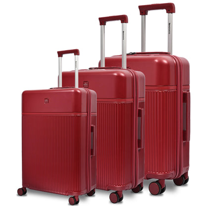 Movato Denver Trolley Bag - Set of 3 - (Cabin + Medium + Large)
