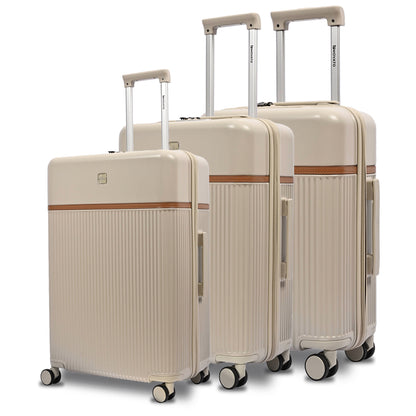 Movato Denver Trolley Bag - Set of 3 - (Cabin + Medium + Large)