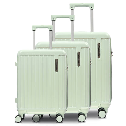 Movato Boston Trolley Bag - Set of 3 - (Cabin + Medium + Large)