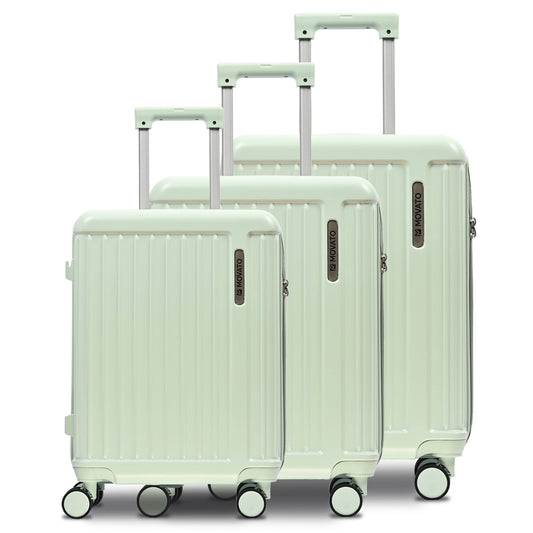 Movato Boston Trolley Bag - Set of 3 - (Cabin + Medium + Large)