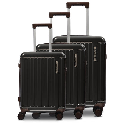Movato Boston Trolley Bag - Set of 3 - (Cabin + Medium + Large)