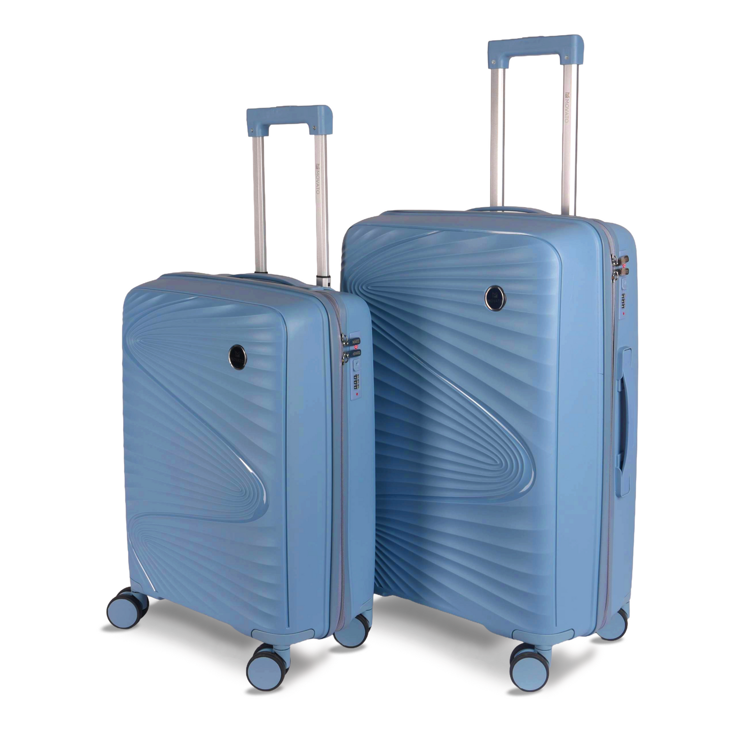 Movato Phoenix Trolley Bag - Set of 2 (Cabin + Medium)